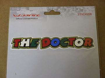 Afbeelding van Valentino Rossi Sticker The Doctor text