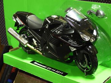 Afbeelding van Kawasaki ZZR1400 ZX14 1:12 black 57433