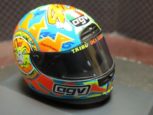 Picture of Valentino Rossi  AGV helmet 1999 Mugello 1:8 397990076
