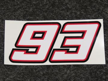 Afbeelding van Sticker 93 Marc Marquez 13 cm.