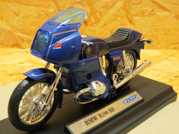 Picture of BMW R100RS R100 RS 1:18 blauw 19673 Welly