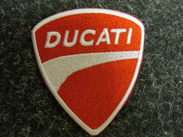 Afbeelding van Patche opstrijk embleem Ducati rd/wh