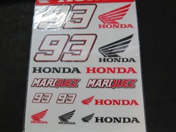 Afbeelding van Marc Marquez dual Honda stickers big 149803
