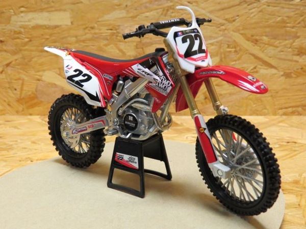 NewRay Modell-Crossmotorrad Honda CRF450R 2012 Im Maßstab 1:12 – Detailreiche Miniatur