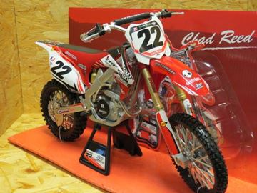 Newray 1:6 Honda CRF450R #22 Chad Reed TwoTwo Motorsports Motorcycle Model Red 