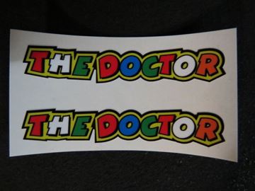 Afbeelding van Valentino Rossi Sticker set the Doctor text