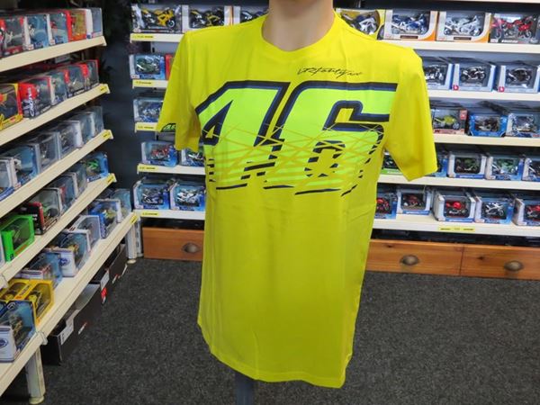 Picture of Valentino Rossi 46 t-shirt yellow VRMTS204201