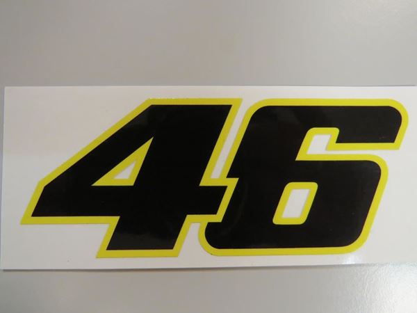 Picture of Valentino Rossi Sticker 46 black 8 cm