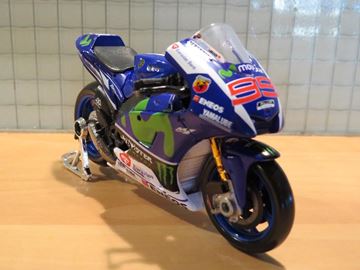 Afbeelding van Jorge Lorenzo Yamaha YZR-M1 Movistar 2016 1:18 MotoGP Monster 31590