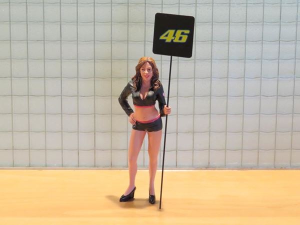 Picture of Valentino Rossi grid girl pit dame 1:18