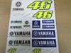 Picture of Valentino Rossi Yamaha dual stickerset YDUST273503