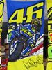 Picture of Valentino Rossi banking Vale beach towel strandlaken VRUBT265503