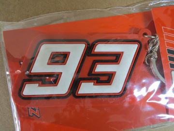 Afbeelding van Marc Marquez rubber sleutelhanger keyring new 93 1653070