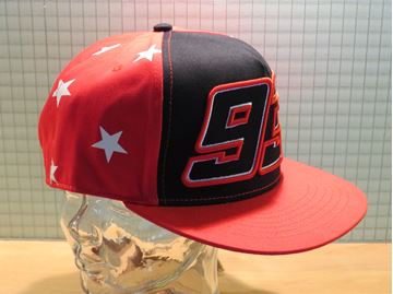 Afbeelding van Marc Marquez #93 stars flat visor cap pet 1743005