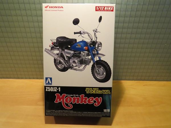 Picture of Bouwdoos Honda Monkey blue Z50JZ-1 Takegawa 1:12 Aoshima