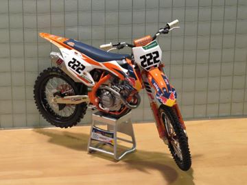 Afbeelding van Antonio Cairoli #222 KTM 450 SX-F 2017 red bull team 1:12