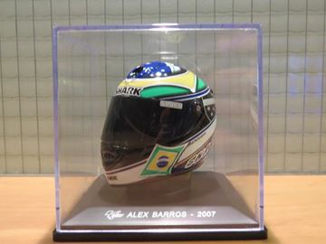 Afbeelding van Alex Barros Shark helmet 2007 1:5