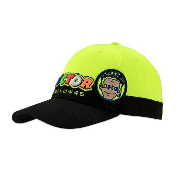 Picture of Valentino Rossi the doctor cupolino cap pet yellow VRMCA305403