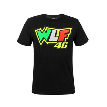 Afbeelding van Valentino Rossi WLF 46 t-shirt black VRMTS306404