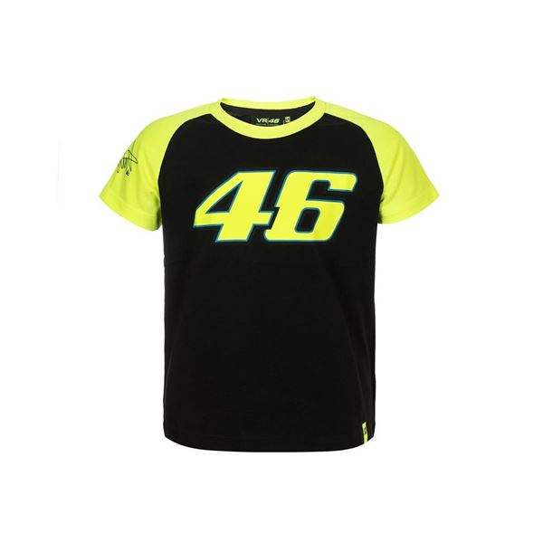 Picture of Valentino Rossi kid 46 black t-shirt VRKTS308204