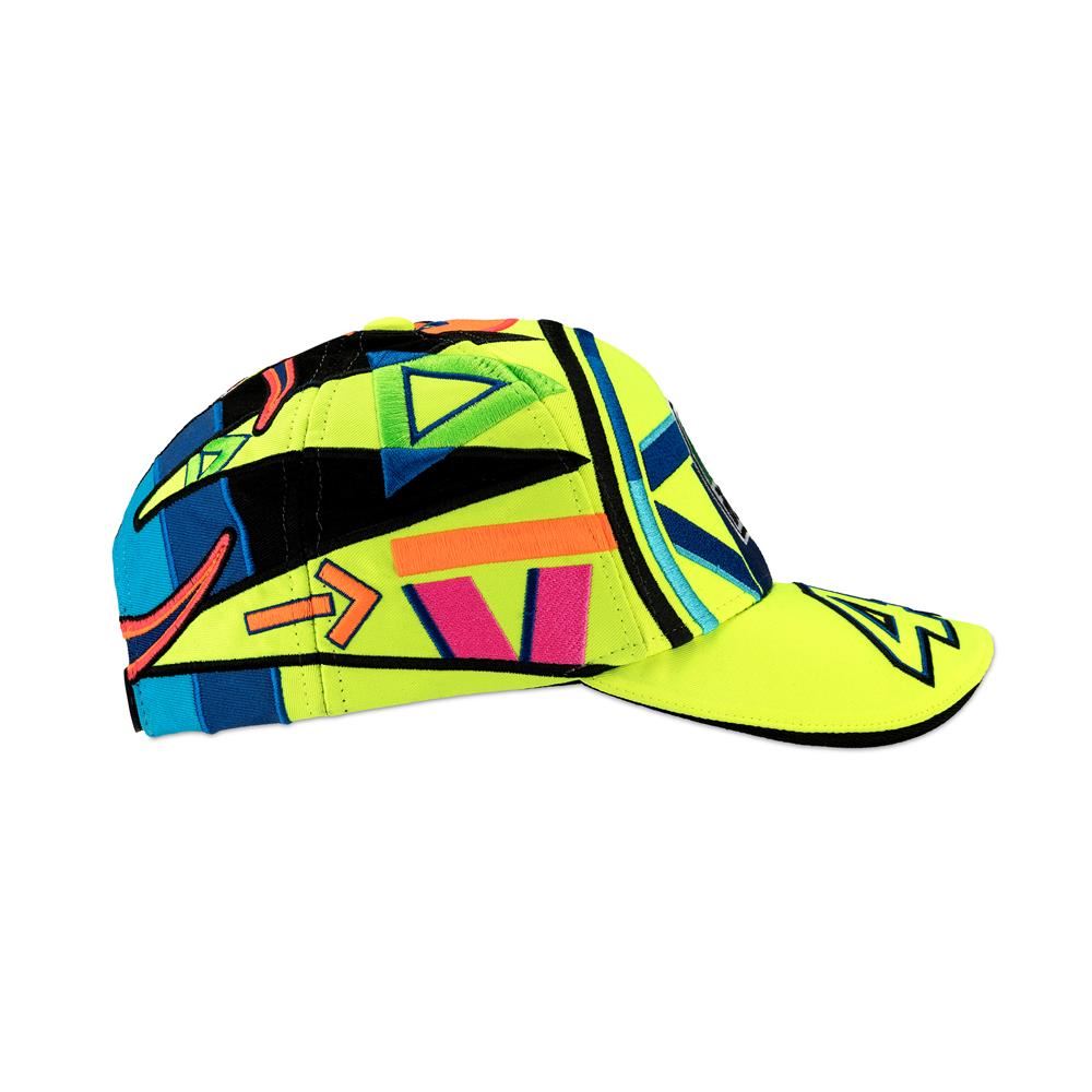 Berretto Valentino Rossi VR46 WRT Line, Nero, Taglia Unica, 100% Cotone, Collezione Ufficiale