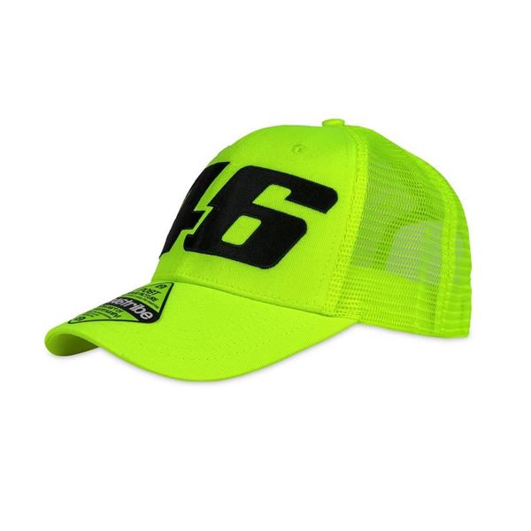 Picture of Valentino Rossi Core large 46 trucker cap / pet fluo COMCA326228