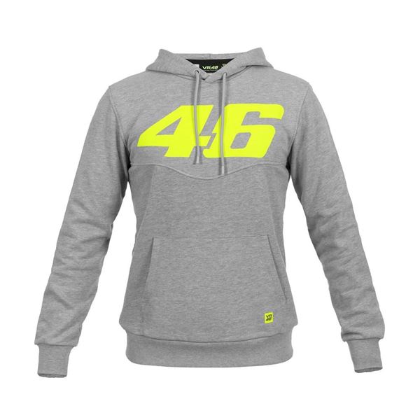 Picture of Valentino Rossi Core large 46 hoodie grey COMFL325105