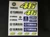 Picture of Valentino Rossi Yamaha dual stickerset YDUST214203