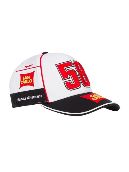 Picture of Marco Simoncelli sponsor cap pet 58 San Carlo 1845003 new