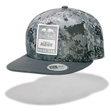 Afbeelding van KTM New Era Red Bull grey camo flat cap pet KTM18038 size S