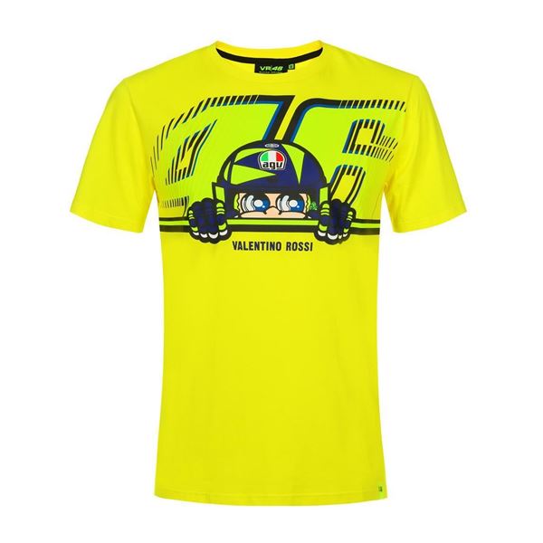 Picture of Valentino Rossi cupolino yellow t-shirt VRMTS350601