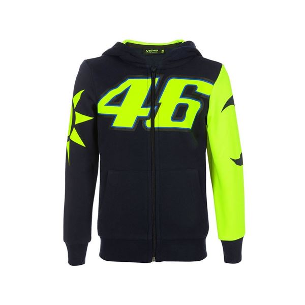Picture of Valentino Rossi sun and moon kid hoodie VRKFL353102 + toy