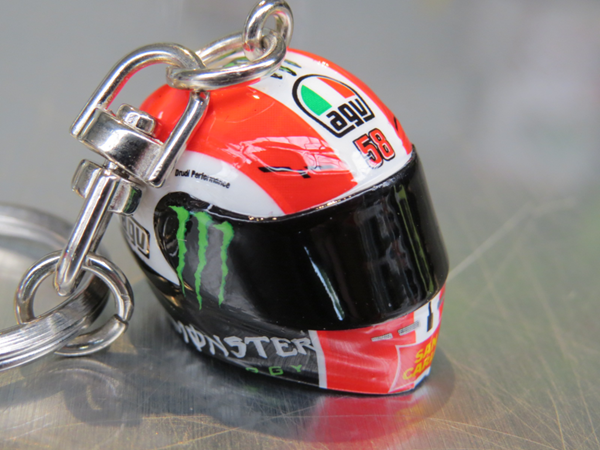 Picture of Marco Simoncelli 3D helmet keyring 1855010