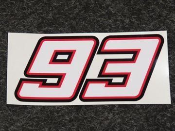 Afbeelding van Sticker 93 Marc Marquez 7,5 cm.