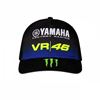 Picture of Valentino Rossi Yamaha DUAL black mid visor cap pet YMMCA363804