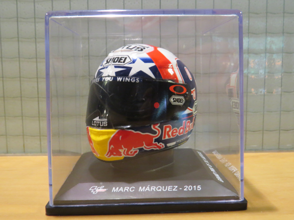 Picture of Marc Marquez Shoei helmet 2015 USA 1:5