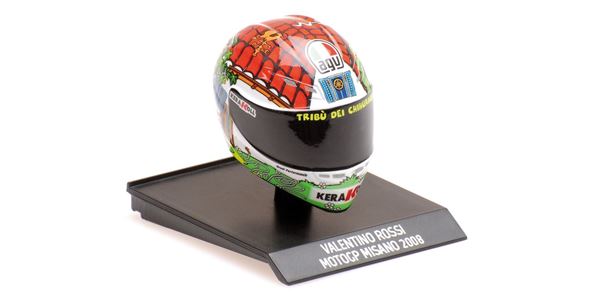 Picture of Valentino Rossi  AGV helm 2008 Misano 1:10 315080056