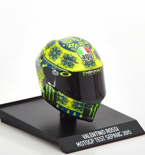 Picture of Valentino Rossi  AGV helm MotoGP Test Sepang 2015 1:10 315150076