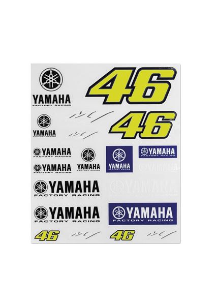 Picture of Valentino Rossi Yamaha dual stickerset YDUST363303