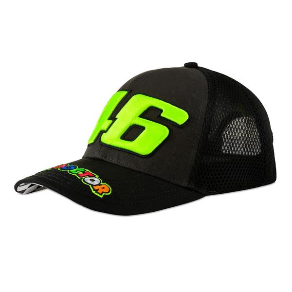 Picture of Valentino Rossi 46 race trucker cap / pet VRMCA390903