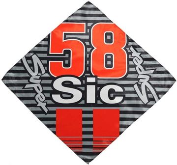 Afbeelding van Marco Simoncelli #58 bandana / nekdoek 1655004