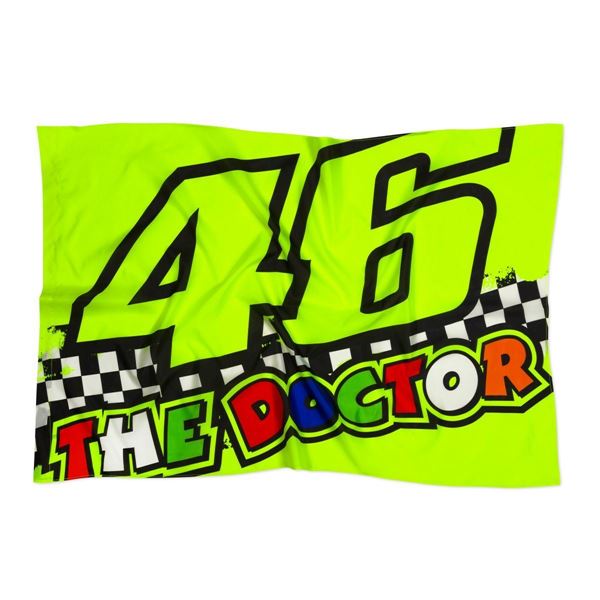 Picture of Valentino Rossi 46 the doctor fluor vlag flag VRUFG400203 140 x 90 cm.