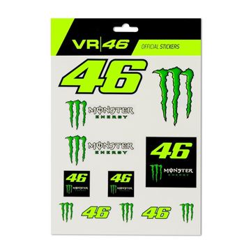 Afbeelding van Valentino Rossi large stickers Monster energy MOUST398603