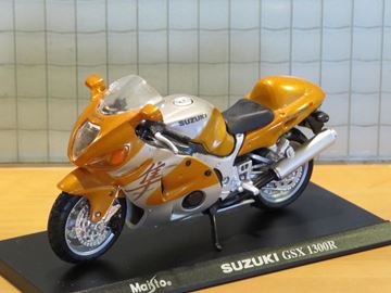 Afbeelding van Suzuki GSX-R1300 Hayabusa 1:18 goud/zilver blister