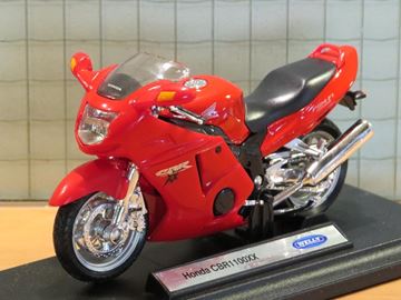 Afbeelding van Honda CBR1100XX Blackbird red 1:18 12143 Welly