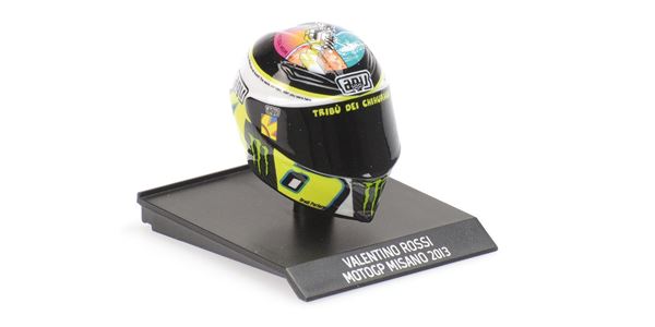 Picture of Valentino Rossi  AGV helmet 2013 Misano 1:10 315130056