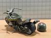 Picture of Future bike green 1:18 with helmet