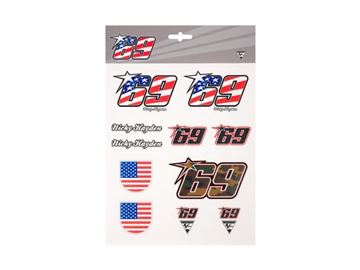 Afbeelding van Nicky Hayden #69 stickerset 2054001