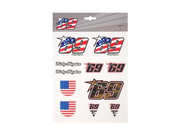 Picture of Nicky Hayden #69 stickerset 2054001