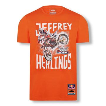 Afbeelding van Jeffrey Herlings Red Bull KTM orange shirt KTM20013